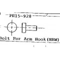 Bolt For Arm Hook-New Bolt For Arm Hook-New